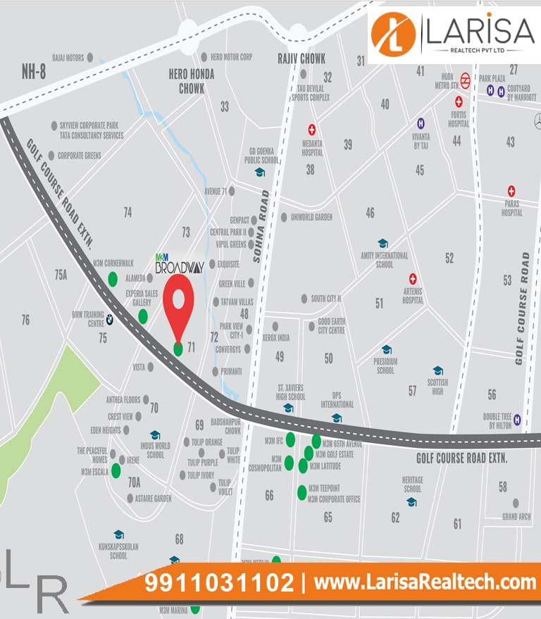 Elan The Mark Location map