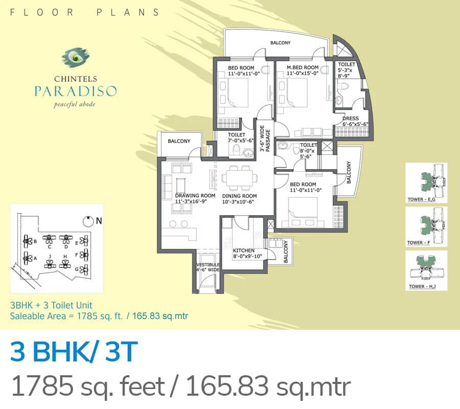 Paras Quartier Location Map